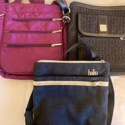 Trio of stylish crossbody travel everyday bags