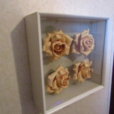 Wall Art- Roses in Shadow Box