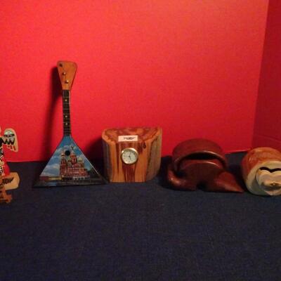 LOT 76.   HOME DECOR ITEMS AND WOOD BOXES