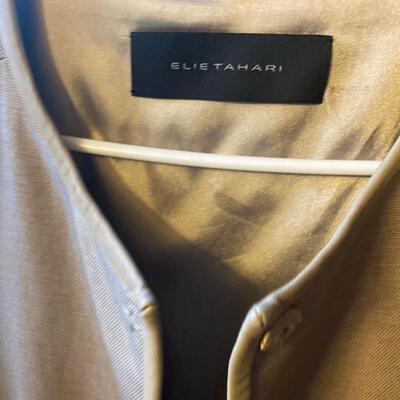 Elie tahari Champagne oyster long dress tunic