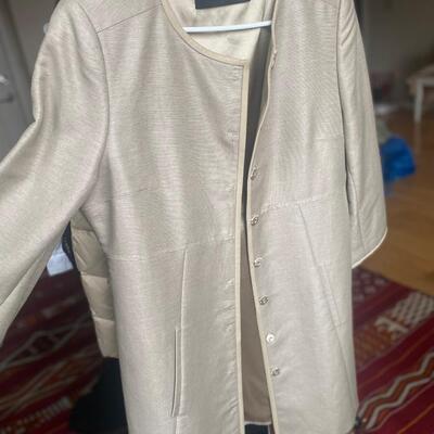 Elie tahari Champagne oyster long dress tunic