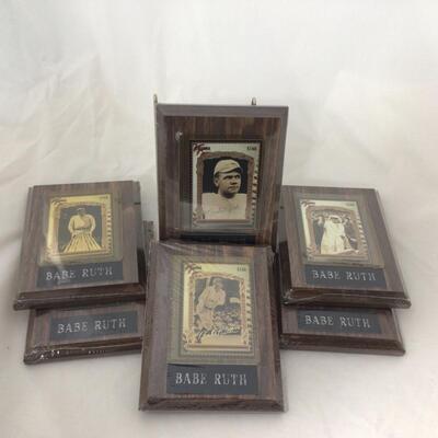 60) BASEBALL | Babe Ruth Cards on Plaques