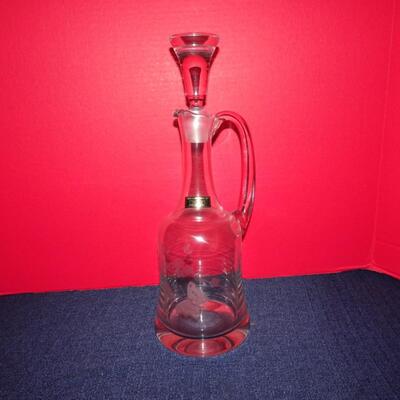 LOT 79.   13.5" GLASS DECANTER