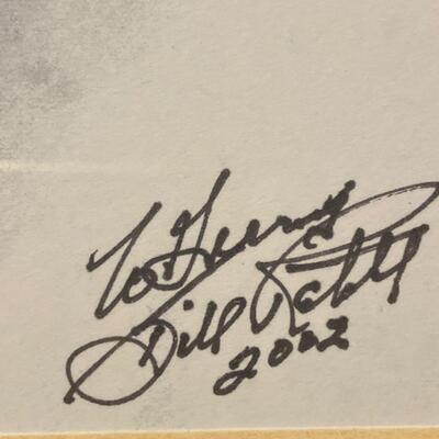 12-1/2 X 15-1/2
Matted in a picture Frame 
Personalized to Gerry
Signed Bill Rabbit