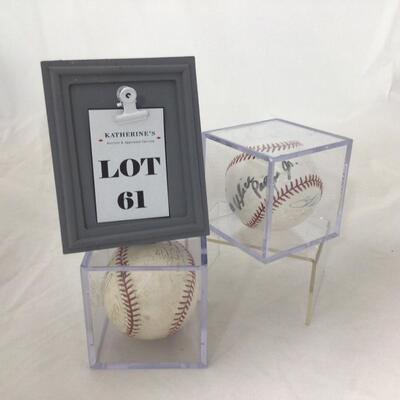 61) BASEBALL | Signed Brewers Baseballs | Jim Gantner