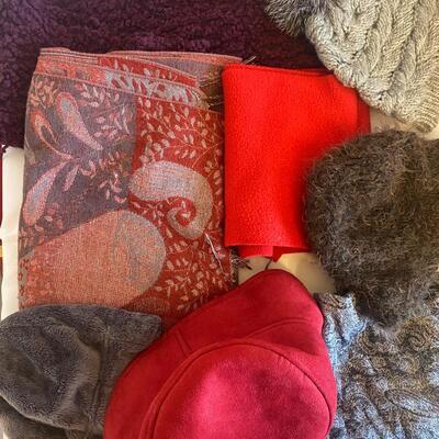 Mixed scarf and hat lot