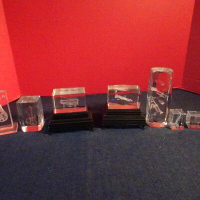 LOT 84. GLASS LASER DECOR