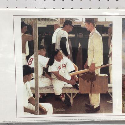 64) BASEBALL | Norman Rockwell Baseball Print