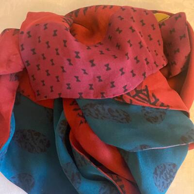 Trio of scarves: jewel edition