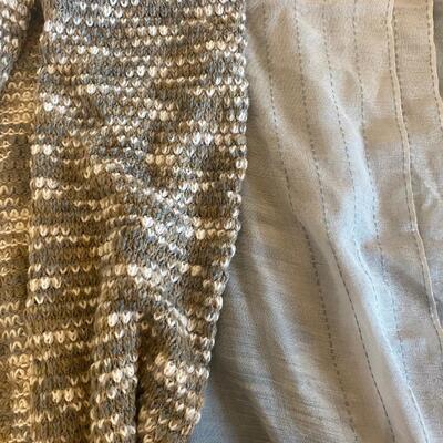 Pair of scarves /ocean mist set