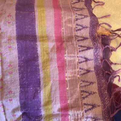Four of scarves: raspberry pie
