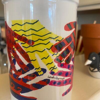 Art ceramic canister