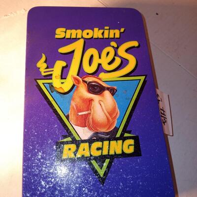 CAMEL CIGARETTES COLLECTORS TIN SMOKIN JOES RACING W/ MATCHES NIB. 1994