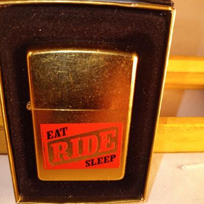 Zippo Lighter - Eat - Ride - Sleep in box
