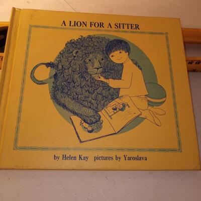 LION FOR A SITTER By Helen Kay - Hardcover *Excellent Condition*  very rare library edition