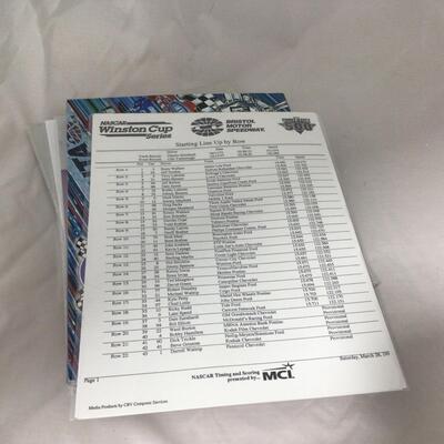 98)  NASCAR | Mixed Group of Driver Cards and Papers