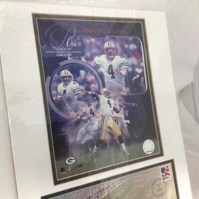 104) PACKERS | Matted Packer Prints and First Day Cover