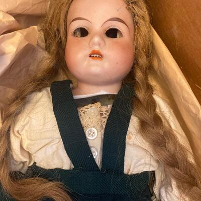 Antique porcelain girl needs doll hospital trip and love