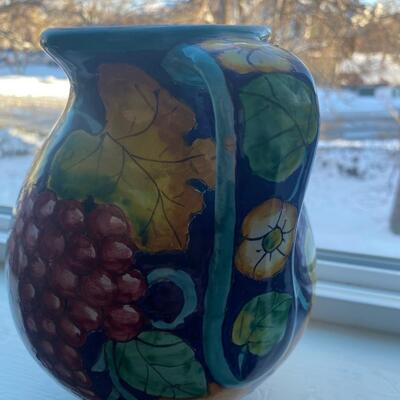 Handpainted pitcher