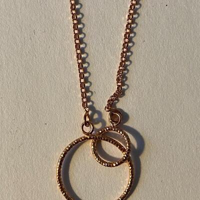 Modern geometric necklace