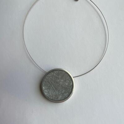 Modernist glass/ resin  necklace