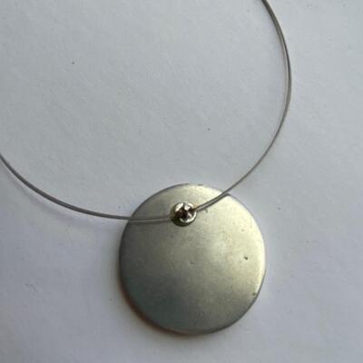 Modernist glass/ resin  necklace