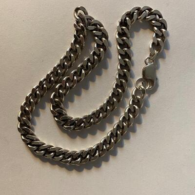 Sterling silver heavy link necklace 3.5 grams