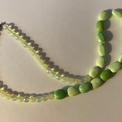 Vintage pastel stone   necklace