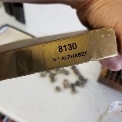 Alphabet Metal Punches