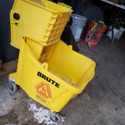 Brute Commercial Trash Can & Mop Bucket