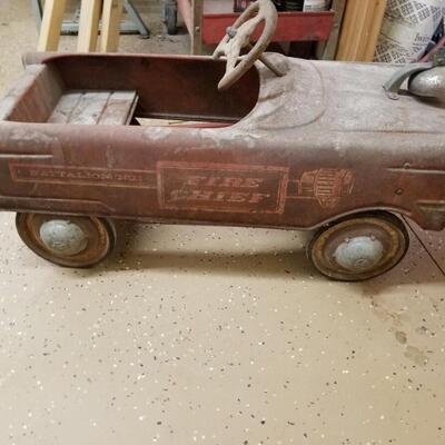 Fire Chief Pedal Car