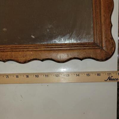 Near antique mirror wood frame