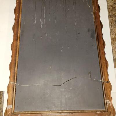 Near antique mirror wood frame