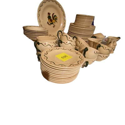 Vintage rooster Dishware