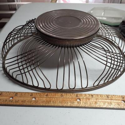 Vintage metal fruit bowl