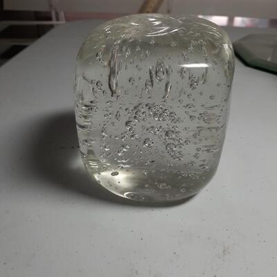 Vintage Glass Paperweight
