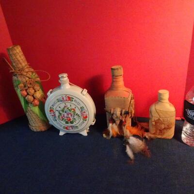 LOT 102  HOME DECOR BOTTLES