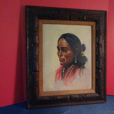 LOT 117. NATIVE AMERICAN ART BY L. MARTIN