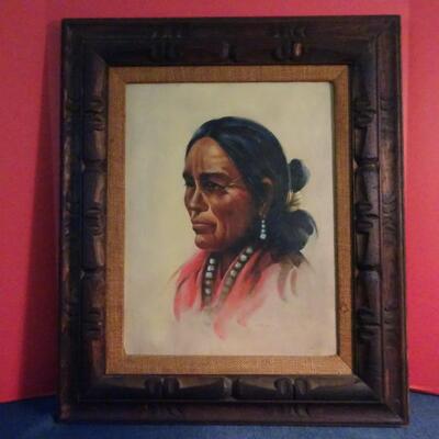LOT 117. NATIVE AMERICAN ART BY L. MARTIN