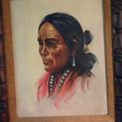 LOT 117. NATIVE AMERICAN ART BY L. MARTIN