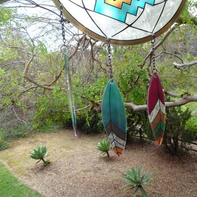 LOT 124. WIND CHIMES AND DECOR