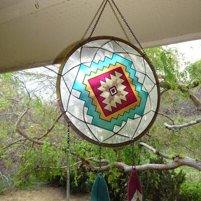 LOT 124. WIND CHIMES AND DECOR
