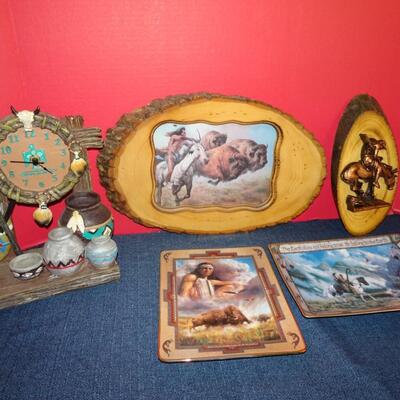 LOT 136. NATIVE AMERICAN INSPIRED HOME DECOR