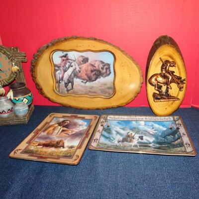 LOT 136. NATIVE AMERICAN INSPIRED HOME DECOR