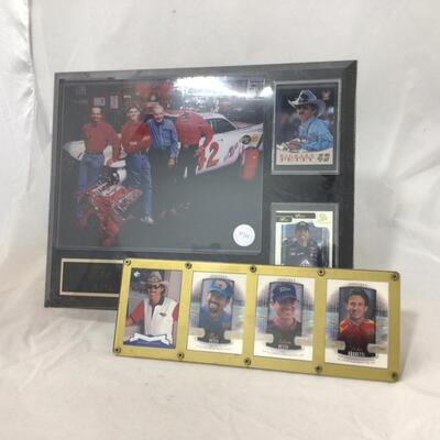 121) NASCAR | Petty Family Plaque and Collector Cards