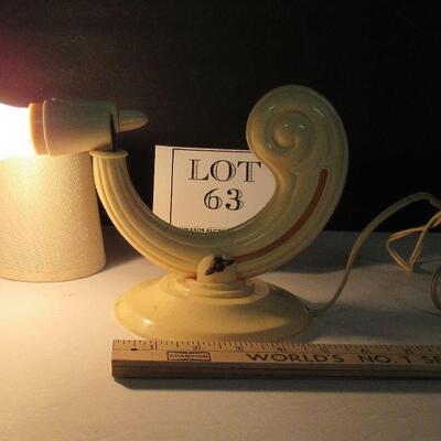 Vintage Art Deco Style Plastic Wall Lamp, Adjustible