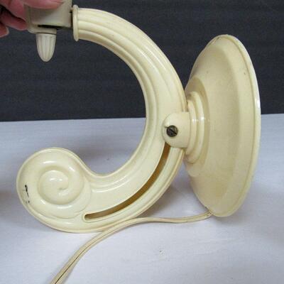 Vintage Art Deco Style Plastic Wall Lamp, Adjustible