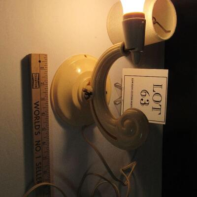 Vintage Art Deco Style Plastic Wall Lamp, Adjustible