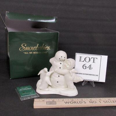 Vintage Dept 56 Snowbaby in Box, All We Need is Love