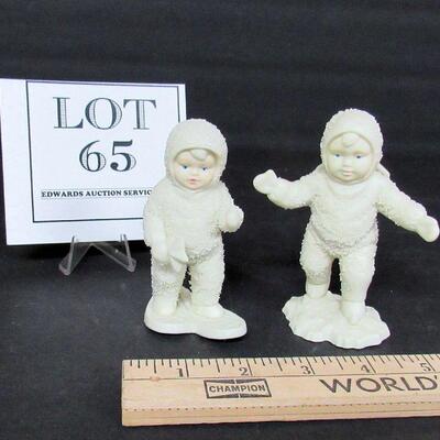 2 Small Vintage Dept 56 Snowbabies